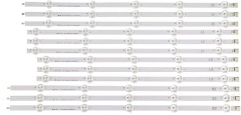 EUETVEXERK Tira de retroiluminación LED 10 lámparas compatibles for LG 50 TV 50LN5400 50LA620V 6916L-1276A 6916L-1273A 6916L-1272A 6916L-1241A 50LA6208 Tira de luz para TV