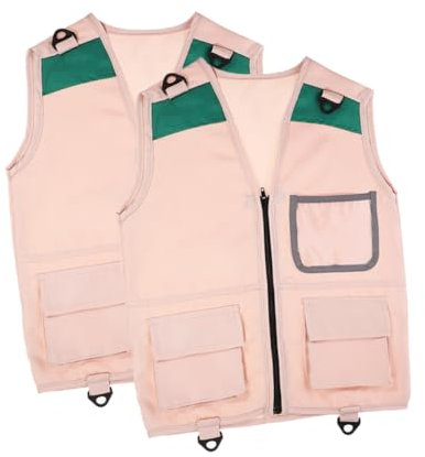 Toddmomy 2stücke Entdeckerweste Für Junge Mädchen Mit Mehrzweck-taschen Für Outdoor-aktivitäten Camping Und Insektenfang Atmungsaktiv Und Langlebig