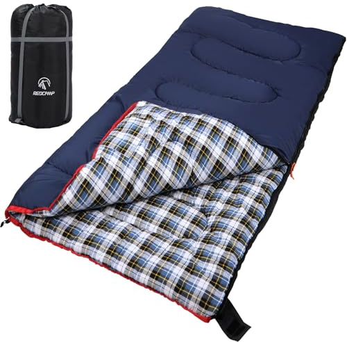 REDCAMP XXL Baumwollschlafsack Warmer, Erwachsene, Flanell, 4 Jahreszeit