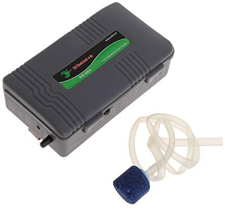 Petit aquarium portable alimenté par piles avec pierre pour le transport de poissons en plein air, les pannes de courant, chauffage d'aquarium, thermomètres, gravier, sable, décorations, filtre