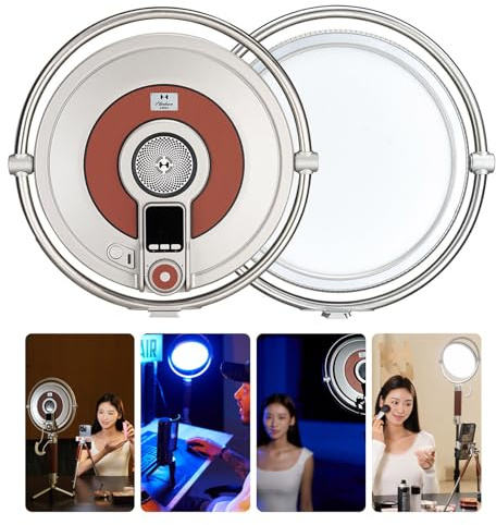 Harlowe Sol - Panneau lumineux LED vidéo de 40 W pour studio et voyage, kit de lumière bicolore pour photographie et enregistrement vidéo de 9,5 pouces avec télécommande pour vloging, podcast