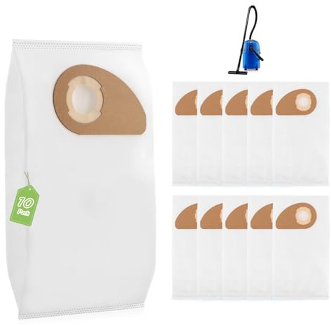10 Pièces Sacs à Poussière pour Nilfisk Buddy II 12/18/12L/18L INOX Sac filtre SELFCLEAN de Rechange Aspirateur Accessoires