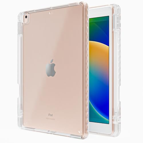 Hülle für iPad 9/8/7 (10,2 Zoll, Modell 2021/2020/2019, 9./8./7. Generation), Weicher TPU Transparente Dünner Stoßfest Tablet Schutzhülle (Durchsichtig)