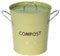 Eddingtons Compost Pail, Sage Green