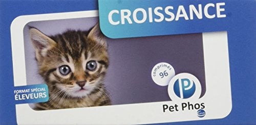 Sogeval/Pet-Phos felin croissance 96 comprimés pour chaton et chat complément minéral et vitaminé