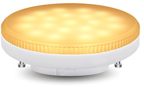 7W LED GX53 240v Replacement for Circular Light Bulb Warm White