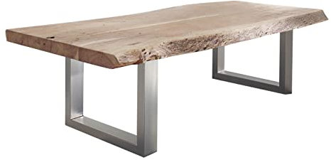 Massivmoebel24.de Couchtisch Akazie 120x80x45 Natural Stone lackiert Freeform #120