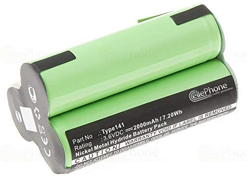 cellePhone Akku NI-MH kompatibel mit AEG Elektrolux Junior 2.0 (Ersatz für Type 141) - 2000mAh / 3,6V