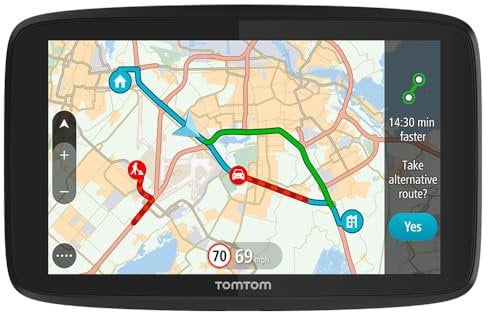 TomTom Car Sat Nav Go 520 (5 inch, Updates via Wifi, Traffic via Smartphone, World Maps, Capacitive Screen )