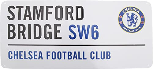 Chelsea Football Club Straßenschild aus Metall, Stamford Bridge