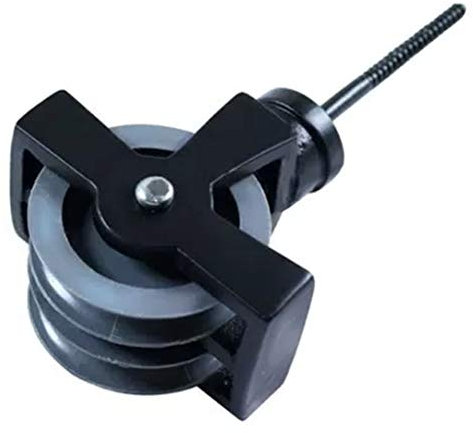 OriginalForgery Victorian Clothes Airer Double Pulley Black Cast Iron