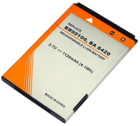 PowerSmart® 3,70V 1120mAh Li-Ion passt zu Akkutyp 35H00134-09M, BA S420, BB00100, BB96100, Ersatz für HTC 7 Mozart T8697, A6363, A3333, A3335, DROID ERIS, G6, G8, Legend, T8698, Wildfire Smart Handy Akku