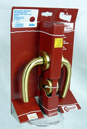 Rosettengarnitur CONMETALL KÖLN Messing Matt