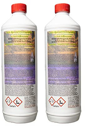 A.K.B. Algenentferner,Grünbelagentferner 60-Fach Vollkonzentrat 6472(2 Liter) Fassadenreiniger, Terassenreiniger,außenreiniger