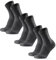 DANISH ENDURANCE Leichte Merino Wolle Wandersocken, Sommer Wollsocken, Unisex, für Herren & Damen, 3 Paar, Dunkelgrau, 39-42