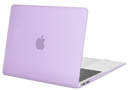 MOSISO Compatible with MacBook Air 13 inch Case M1 A2337 A2179 A1932, Protective Hard Shell Cover Compatible for MacBook Air M1 Case 13.3 inch 2021 2020 2019 2018 Retina Touch ID, Light Purple