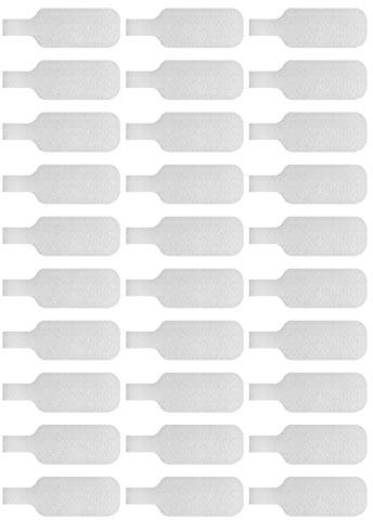 Wrap-It Storage Kabel-Etiketten, mittelgroß, weiß (30er-Pack) zum Beschreiben von Kabeln, Kabel-Tags und Draht-Etiketten für Kabel-Management und Organizer für Elektronik, Computer und mehr