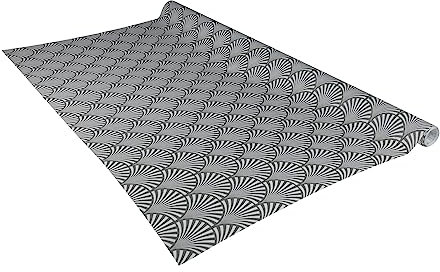 Venilia Klebefolie | Brush Glam Muster Anthrazit Grau | 90 cm x 2,6 m, Stärke 160μ | selbstklebende Möbel-Folie, Dekofolie, Tapete, Küchenfolie | PVC ohne Phthalate | Made in EU