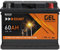 GEL Batterie 60Ah 12V Solarbatterie Wohnmobil Boot Versorgungsbatterie Solar Akku ersetzt 70Ah 80Ah