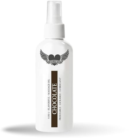 Lovelyness - Gleitgel und Massageöl 2in1 mit Geschmack Schokolade 80ml Gleitmittel auf Wasserbasis für Gefühlsechtes empfinden