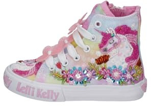Lelli Kelly Sneaker High - Einhorn - Weiss Fantasie Leder 26 EU