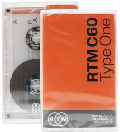 RTM C60 | Type 1 | 60-Minuten Low Noise Musikkassette | Studio Qualität | Ideal für Musikaufnahmen | Einzelkassette