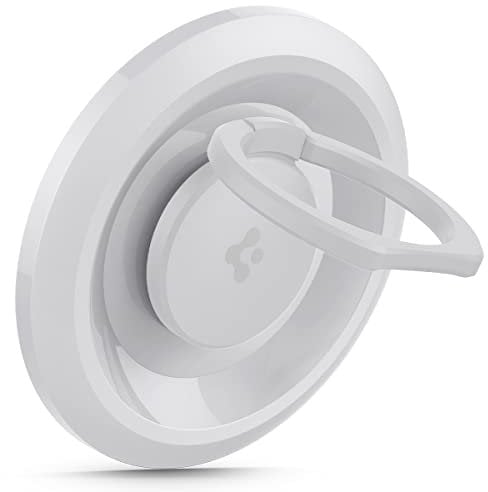 Spigen O-Mag Handy Ring Halterung Magnetisch für MagSafe, MagSafe Ring Magnet, Handy Ständer Magnetic, Kompatibel mit iPhone 16 15 14 13 12 Pro Max Pro Plus und MagSafe Hüllen für iPhone 16e - Weiß
