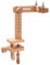 NIZEAMI Cadre de bâton en Bois à 360 degrés de Rotation réglable Bureau Croix Point Rack, Cadre Point Croix, Porte-bâton