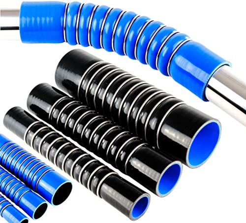 1 Stück | ULTRAFLEX SILIKONSCHLAUCH 0-40° Bogen Verbinder ID-Ø 60mm schwarz 200°C | GROSSE AUSWAHL | Anti-Vibration Dämpfung Rohr Adapter Ladeluft LLK Kühler Turbo Silikon-Schlauch Hump | PREMIUM