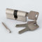 Schließzylinder 50mm(25/25)Nickel Zylinderschloss Profilzylinder Türzylinder Schloss Schlosszylinder Sicherheitsschloss Doppelzylinder mit 3 Standard Messingschlüsseln,Anti Picking/Anti Bohr(Size:5