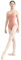 HROYL Damen Ballett Trikot Ärmellos V-Ausschnitt Gymnastik Tanzbekleidung Ballettanzug mit Spaghettiträgern, Orange-rosa,XS