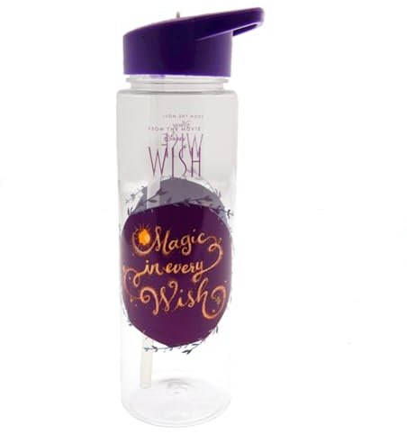 Pyramid International Disney Wish - Botella de agua de plástico de 700 ml (diseño mágico en cada deseo), botella de agua para niñas, botella de agua para niños, producto oficial