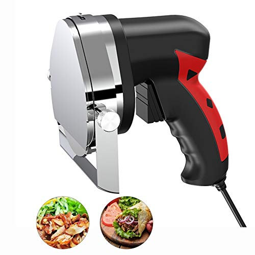 Meat Slicer Machine, Electric Kebab Knife Stainless Steel Kebab Slicer Kebab Cutter Electric Carving Knives Kebab Meat Slicers 110/220V