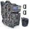 VALSKY® Mochilas Militares 45L Tela 900D Oxford con Parche A LLORAR LA LLORERIA + Dos mosquetones + Bandera España + Funda impermeable - Mochila Táctica Militar