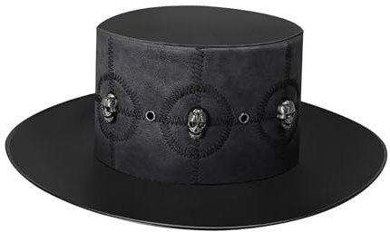 Baoblaze Steampunk Hut Jazz Hut Kostüm Neuheit Erwachsene Kopfbedeckung Pest Arzt Hut für Cosplay Nachtclub Hochzeit Karneval Maskerade