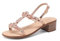QUEEN HELENA Sandali Gioiello con Strass con Tacco Donna Y6017 (Oro Rosa, Sistema Taglie Calzature EU, Adulto, Donna, Numero, Media, 37)