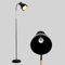 Amdelne ARKA Adjustable Floor Lamp, Industrial Corner Lamp Rustic Retro Vintage Reading Light, Standing Lamps for Living Room, Bedroom, Dining Room, Office, 155cm, Metal, Wood, E27 (Bulb Not Included)