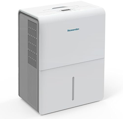 Newentor Deumidificatore elettrico per eliminare l'umidità, deumidificatori portatili per la casa 25L/24h con 3.4L tanica estraibile, filtro rimovibile, Contro l'umidità - adatto fino a 80 m³