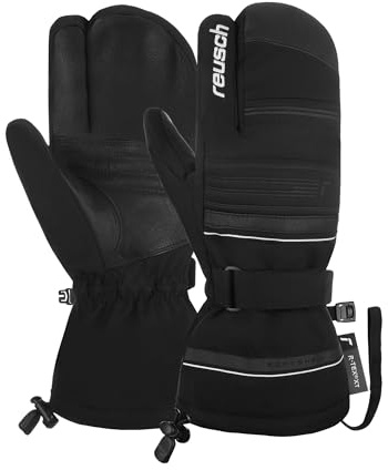Reusch Lobster Skihandschuhe für Herren & Damen | extra warm | Softshell | wasserdicht & atmungsaktiv, 3-Finger-Winterhandschuhe, für Ski, Outdoor & Freizeit, Größe 6,5-11, Conan R-TEX XT Lobster