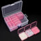 Segbeauty Sortierboxen für Kleinteile, 14 Fächer Diamond Painting Aufbewahrungsbox, Sortierbox Perlen Transparente, Aufbewahrungsbox Klein mit Etiketten für Handarbeiten, Pillen, Schmuck (Rosa)