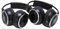 Eighosee 2 X Doppel-Infrarot-Stereo-Funkkopfhörer-Headset Ir-Auto-DVD-Player-Kopfstütze Schwarz