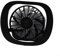 Ventilatore elettrico a energia solare, ricaricabile ad energia solare, per giardinaggio, escursionismo, campeggio e attività all'aperto