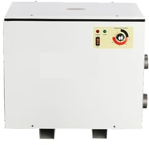 KAKAK Thermostatische Schwimmbadheizung, Digitalanzeigegesteuerte Elektroheizung, 5,5 kW - 60 kW, Einstellbare Temperatur und Zeit Mit hoher Heizleistung(5.5KW)