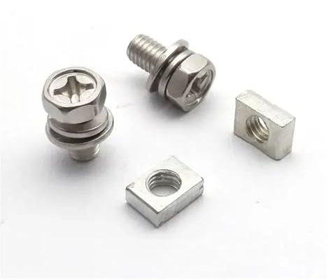 10 Set Universal Motorrad Roller Fahrrad Batterie Terminal Mutter und Bolzen Schrauben M5x10mm M6x12mm 4Ah 5Ah 6AH 7Ah(M6x12mm)