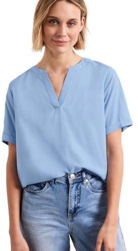 Street One Damen Kurzarm Bluse mit Turn-Up