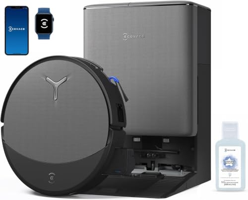 ECOVACS DEEBOT T90 PRO OMNI Robot Vacuum Mop Cleaner 30000Pa Suction | TruEdge Instant Self-Cleaning OZMO Roller,PowerBoost,145°F Dry,AI Avoidance,Triple Lift Carpet Care,ZeroTangle,YIKO Agent