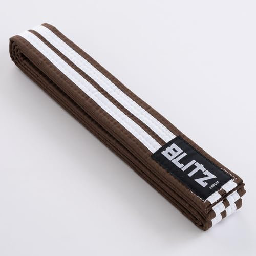 Blitz Colour Belt/Double Stripe - Brown/White - 280cm