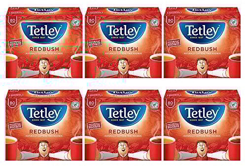 Tetley Redbush 40 Teabags 100 G (pack Of 6, Total 240 Teabags)