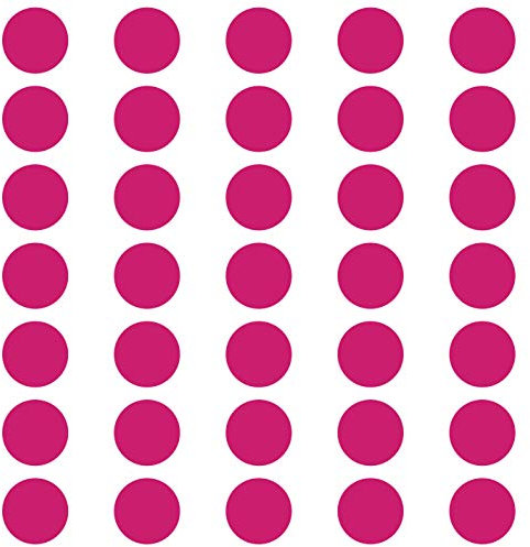 kleb-Drauf | 35 Punkte | Pink - matt | Wandtattoo Wandaufkleber Wandsticker Aufkleber Sticker | Wohnzimmer Schlafzimmer Kinderzimmer Küche Bad | Deko Wände Glas Fenster Tür Fliese