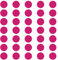 kleb-Drauf | 35 Punkte | Pink - matt | Wandtattoo Wandaufkleber Wandsticker Aufkleber Sticker | Wohnzimmer Schlafzimmer Kinderzimmer Küche Bad | Deko Wände Glas Fenster Tür Fliese